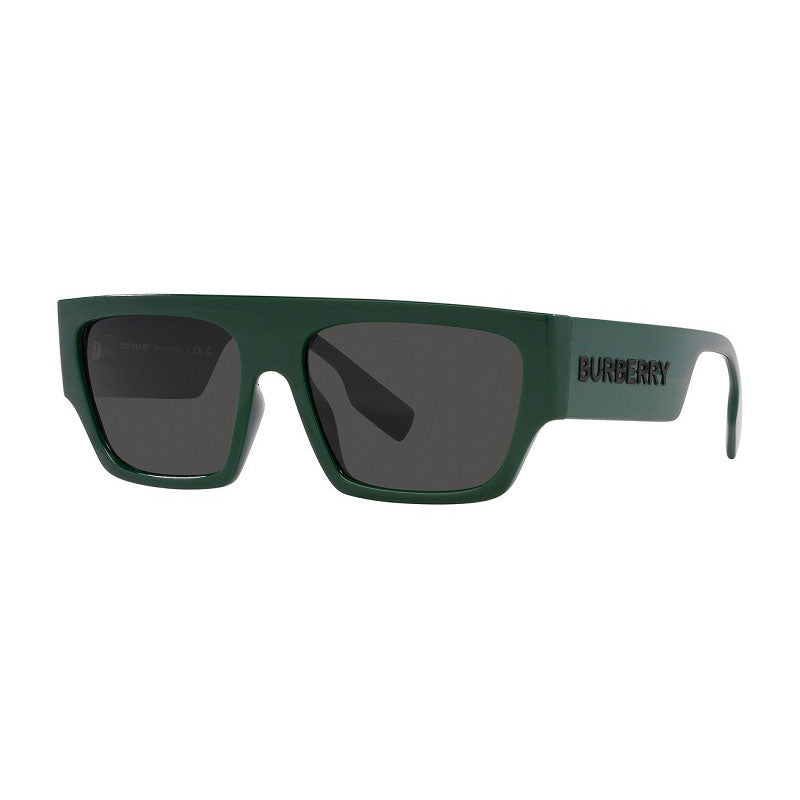 Burberry Sunglasses Square Full Rim, Green Frame and Dark Grey Lens BE4397U407187