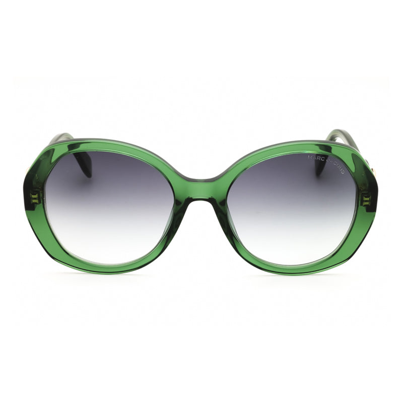 Marc Jacobs Sunglasses Oval Full Rim, Green Frame and Grey Azure Lens MARC763/S01EDGB