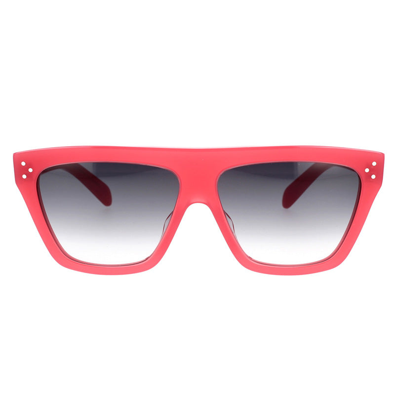 Celine Sunglasses Square Full Rim, Opal RaspBerry Frame and Gradient Smoke Lens CL40256I66B