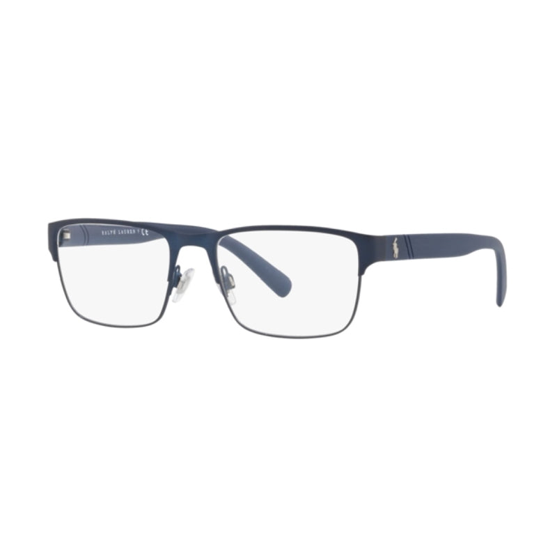 Polo Ralph Lauren Eyeglasses Rectangle Full Rim, Matte Navy Blue Frame and Clear Demo Lenses Lens PH11759119