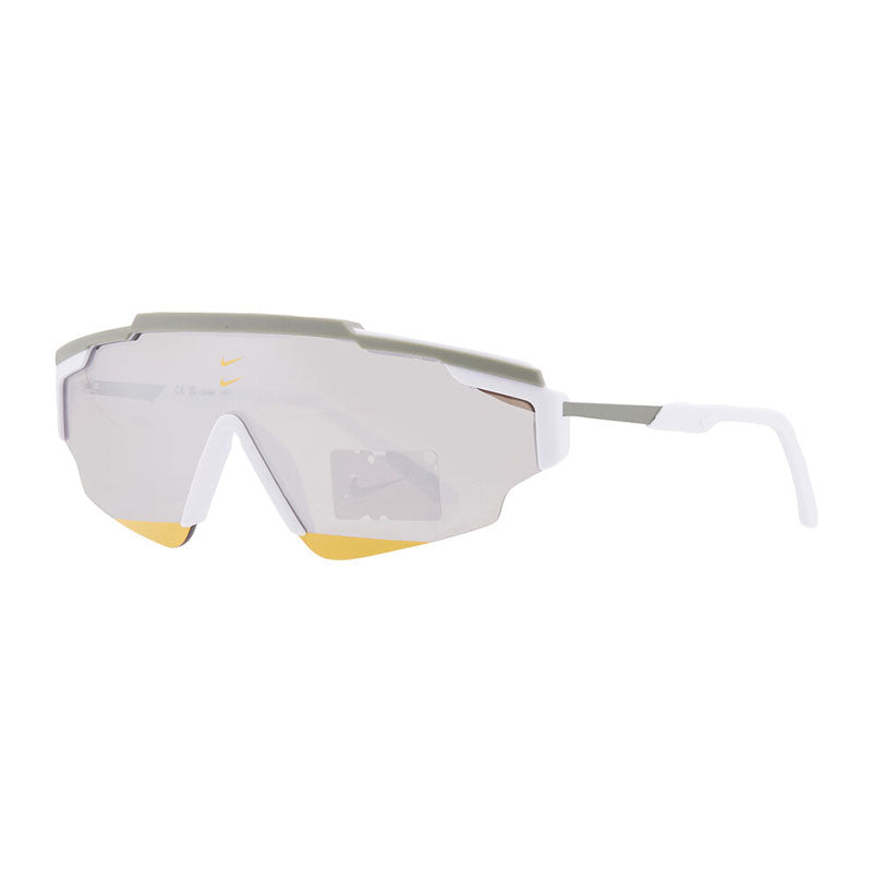 Nike Sunglasses Shield Semi Rim, Matte Football Grey Frame and Chrome Mirror Lens NIKEMARQUEEEDGEM015