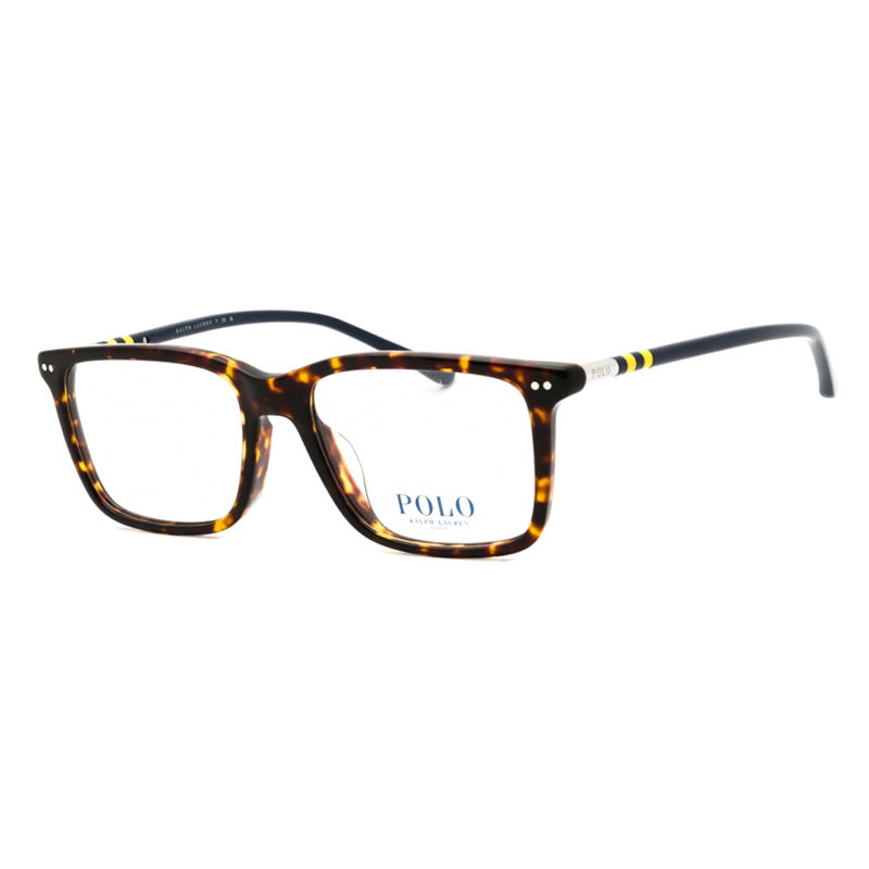 Polo Ralph Lauren Eyeglasses Rectangle Full Rim, Tortoise Frame and Clear Demo Lenses Lens PH2287F5003