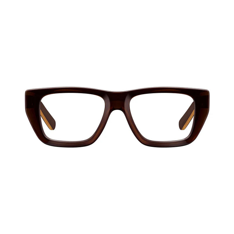 Gucci Eyeglasses Square Full Rim, Dark Havana Frame and Clear Demo Lens Lens GG1724O002