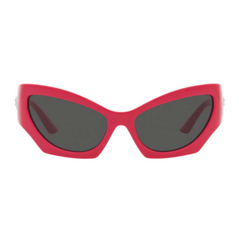 Versace Sunglasses Cat Eye Full Rim, Pink Frame and Dark Grey Lens VE4450541787