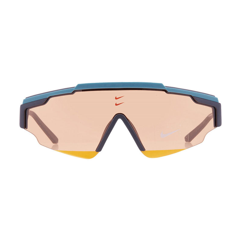 Nike Sunglasses Shield Semi Rim, Mineral Teal Frame and Orange Lens NIKEMARQUEEEDGEFN379