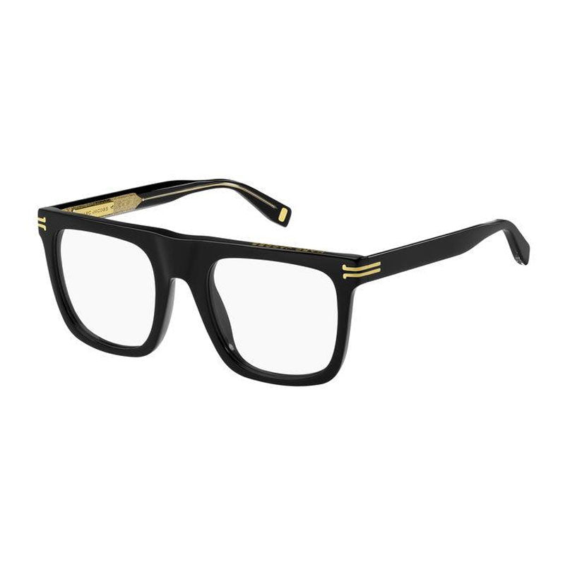 Marc Jacobs Eyeglasses Square Full Rim, Black Crystal Frame and Clear Demo Lenses Lens MJ106307C500