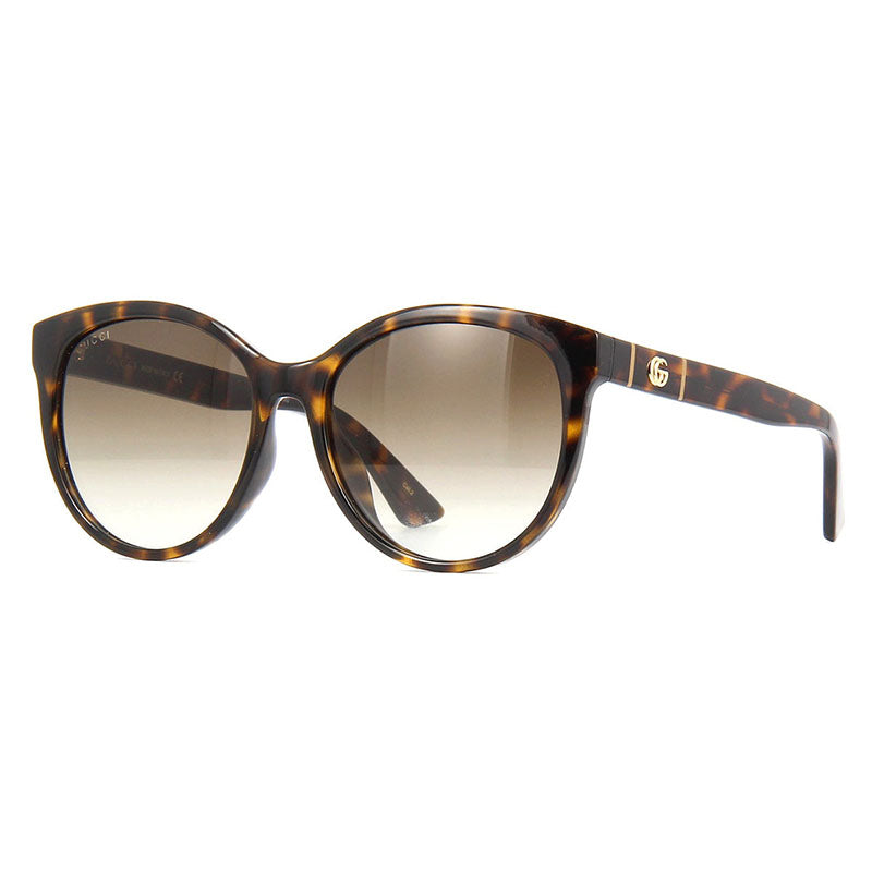Gucci Sunglasses Cat Eye Full Rim, Havana Frame and Brown Gradient Lens GG0636SK002