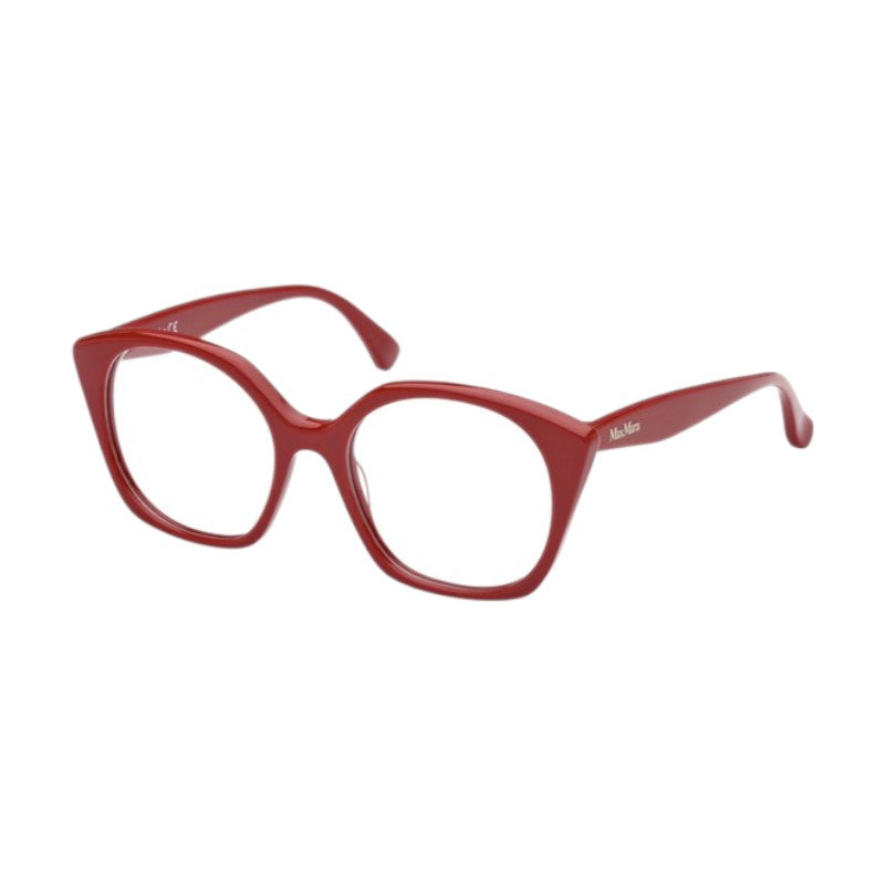 Max Mara Eyeglasses Square Full Rim, Red Frame and Clear Demo Lens Lens MM5082066
