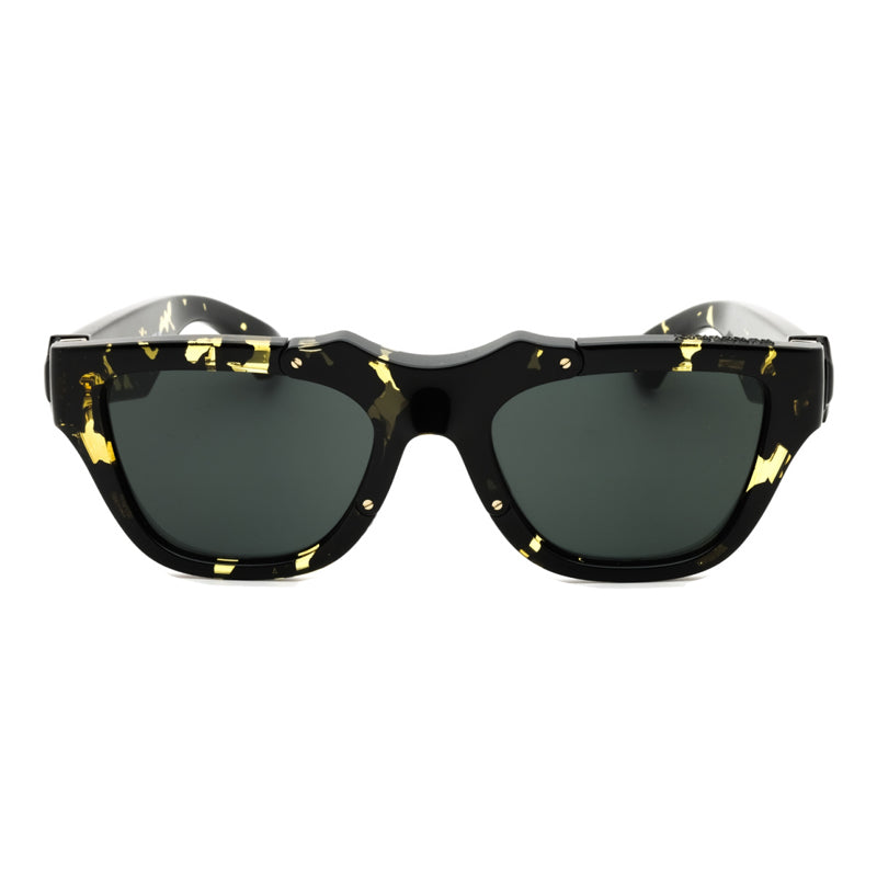 Burberry Sunglasses Rectangle Full Rim, Dark Havana Frame and Dark Grey Lens BE4445U410687
