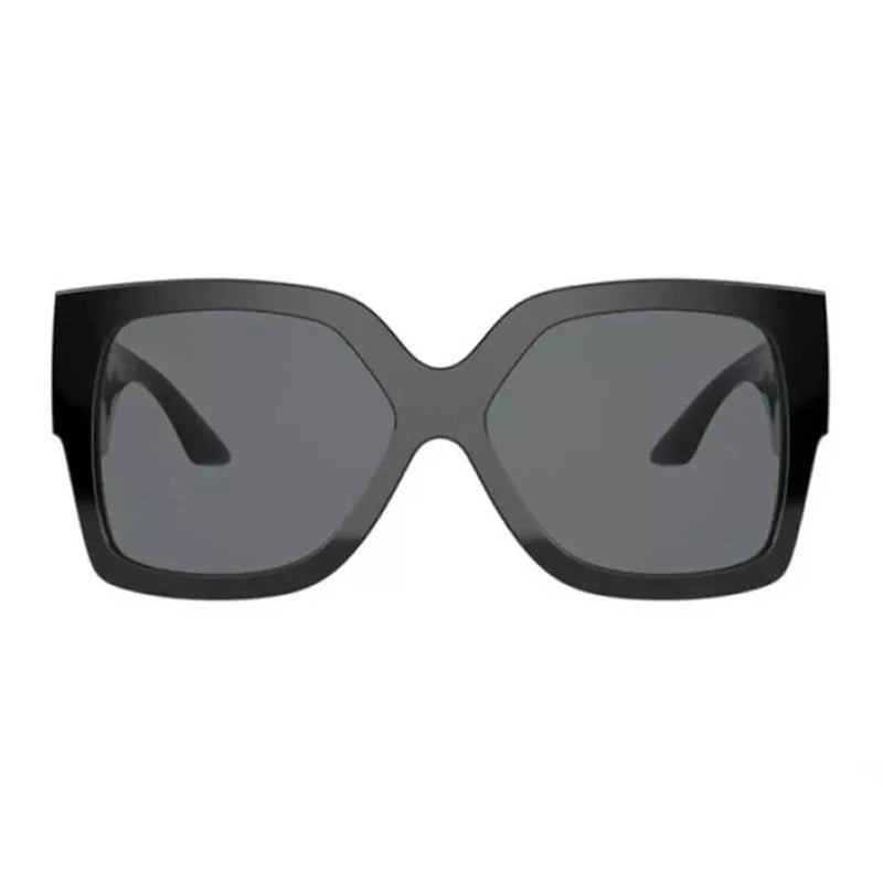 Versace Sunglasses Butterfly Full Rim, Black Frame and Dark Grey Lens VE4402GB1/87