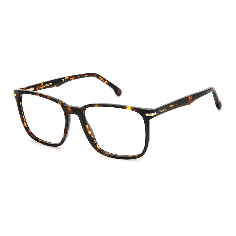 Carrera Eyeglasses Square Full Rim, Havana Frame and Clear Demo Lens Lens CARRERA309008600