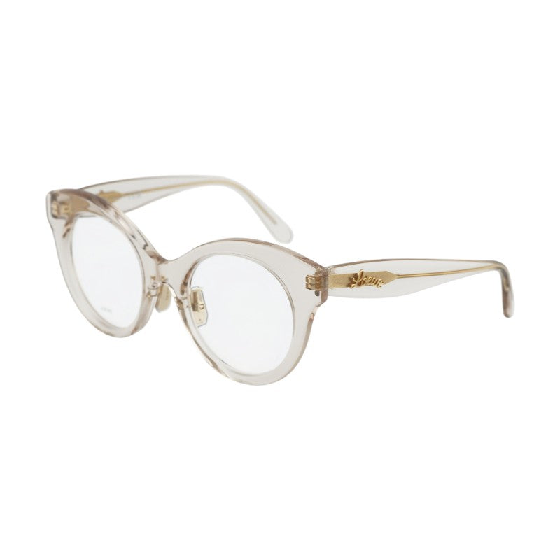 Loewe Eyeglasses Square Full Rim, Transparent Brown Frame and Clear Demo Lens Lens LW50074F057