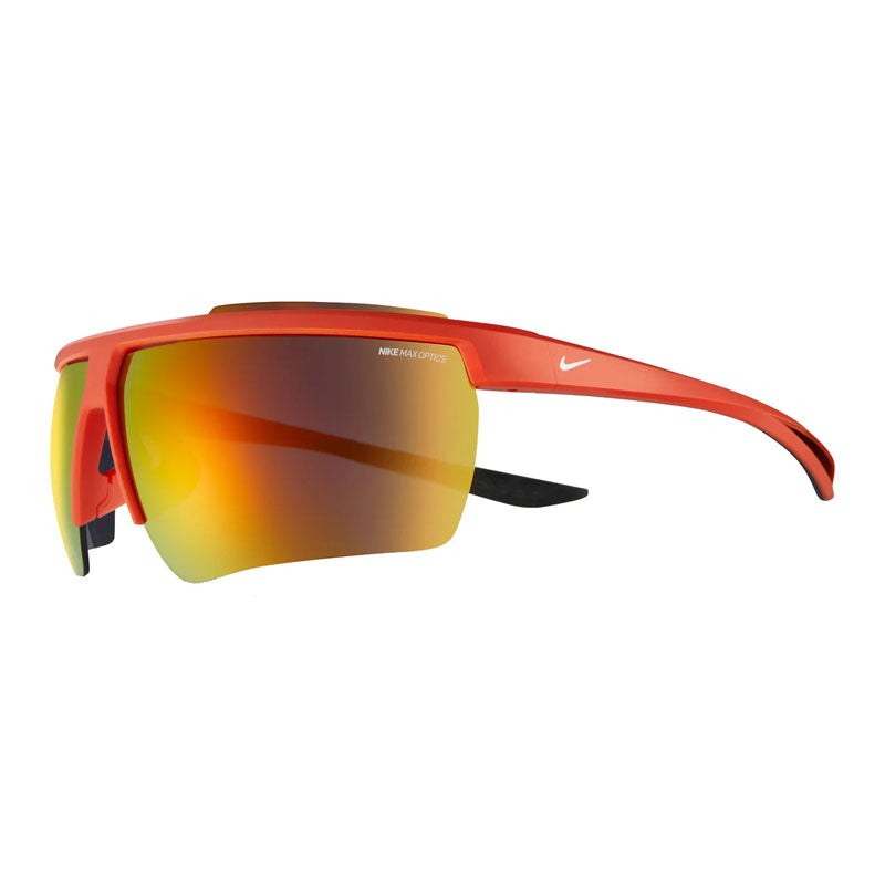 Nike Sunglasses Shield Semi Rim, Orange Frame and Grey with Orange Mirror Lens NIKEWINDSHIELD20CW1287891