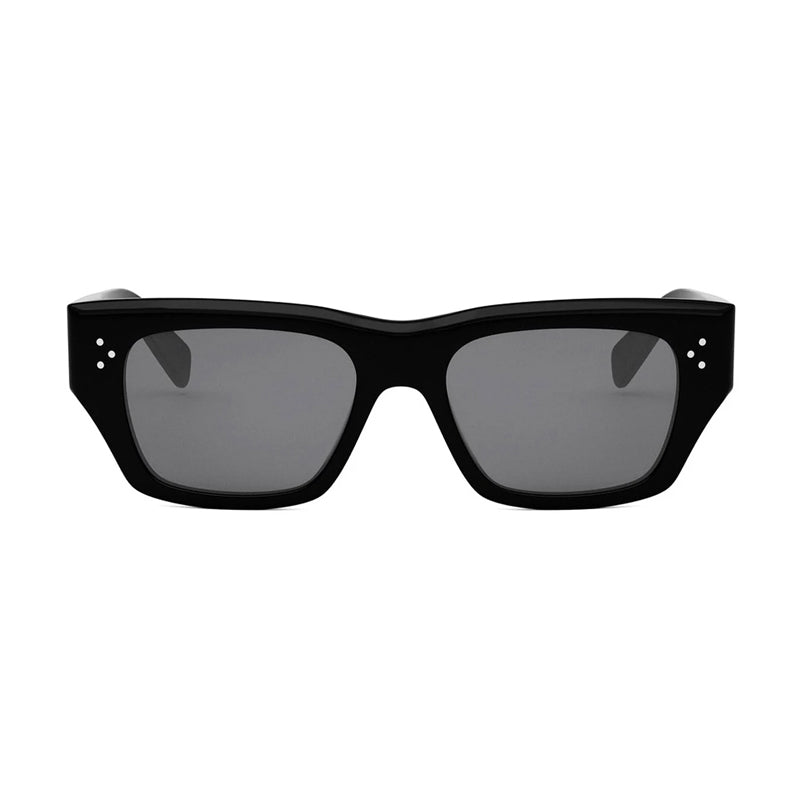 Celine Sunglasses Square Full Rim, Black Frame and Grey Polarized Lens CL40297U01D