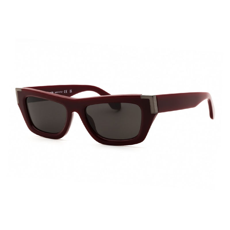 Palm Angels Sunglasses Cat Eye Full Rim, Red Frame and Dark Grey Lens PERI10KMALIBU2507