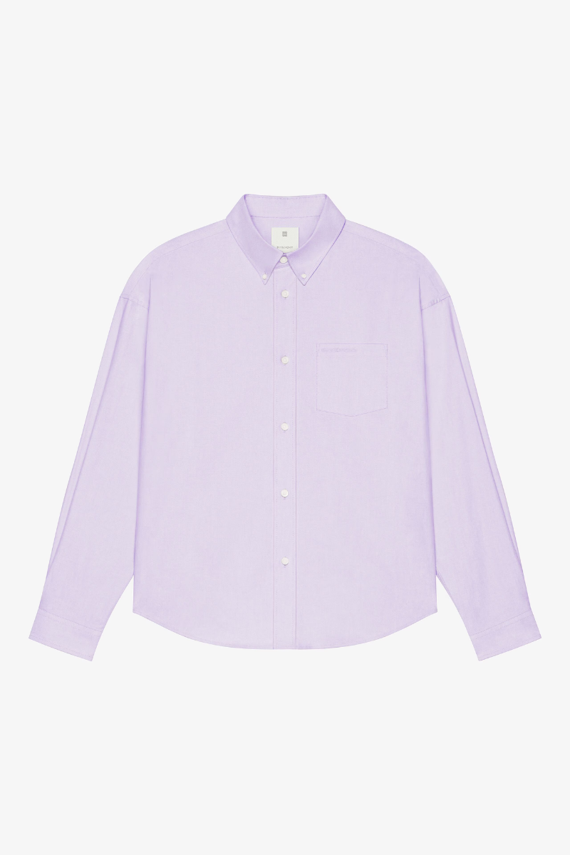 Givenchy Long Sleeves Shirt With Pocket_Lilac