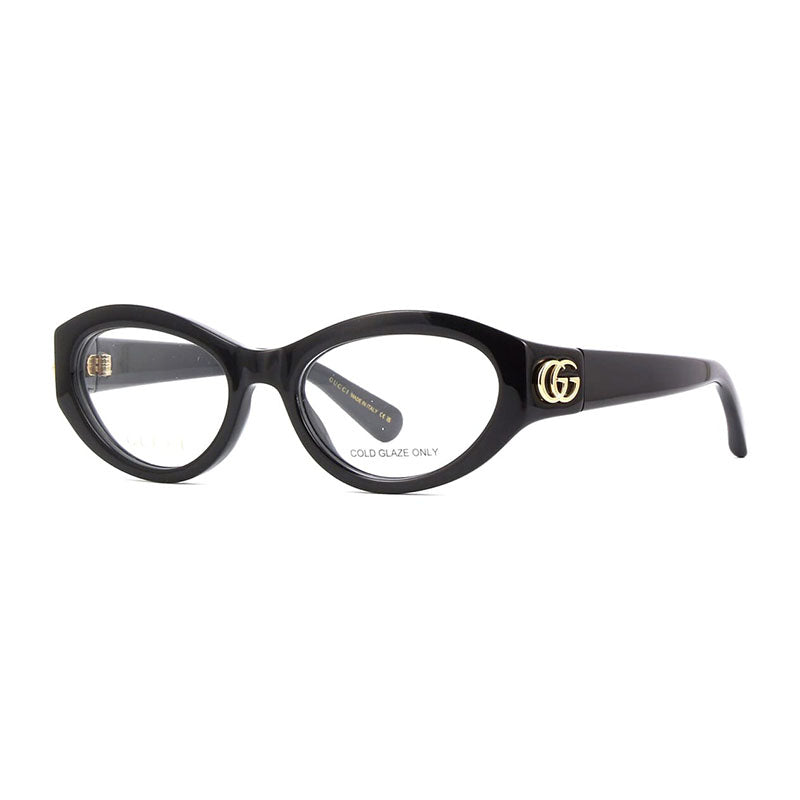 Gucci Eyeglasses Cat Eye Full Rim, Black Frame and Clear Demo Lenses Lens GG1405O001