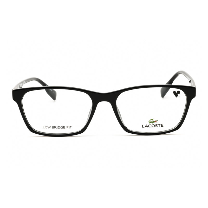 Lacoste Eyeglasses Rectangle Full Rim, Black Frame and Clear Demo Lenses Lens L2930LB001
