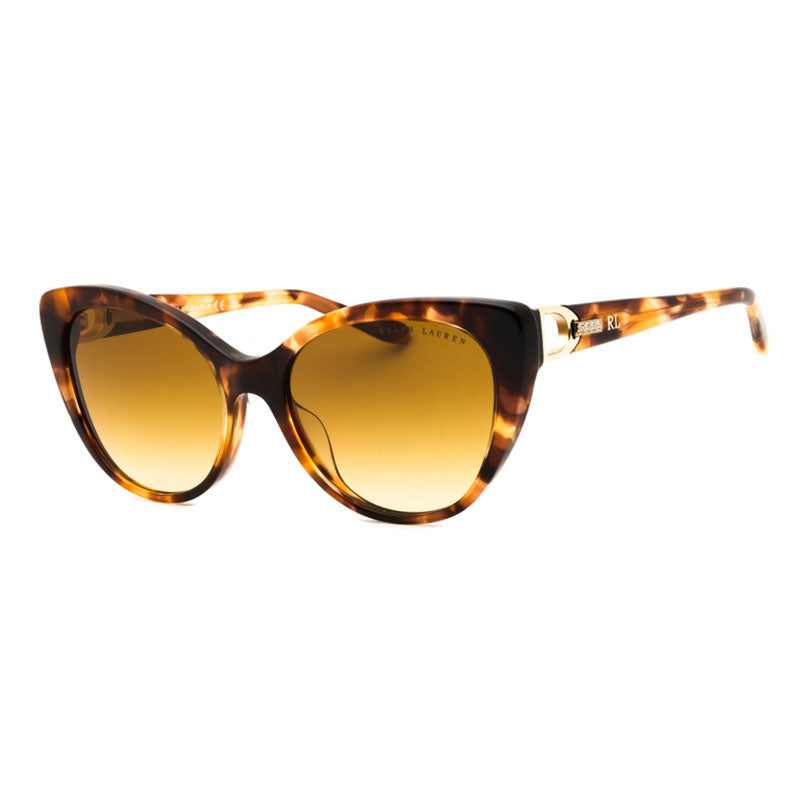 Ralph Lauren Sunglasses Cat Eye Full Rim, Tortoise Havana Frame and Yellow Gradient Lens RL8215BU60932L