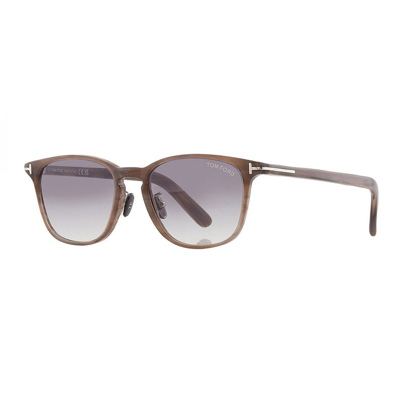 Tom Ford Sunglasses Square Full Rim, Khaki Frame and Smoke Gradient Lens FT1048-D20B