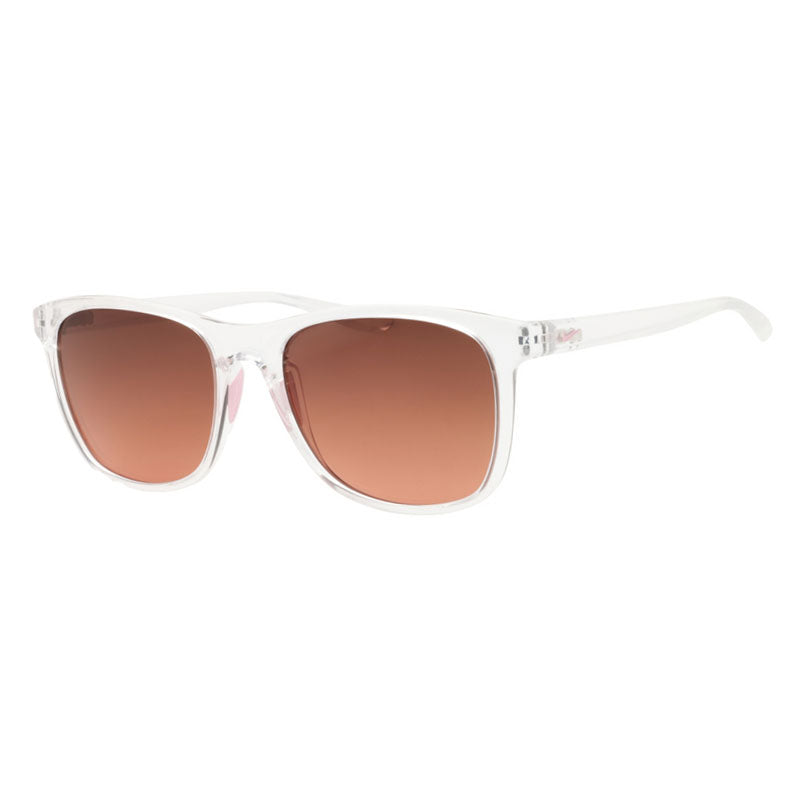 Nike Sunglasses Square Full Rim, Crystal Clear Frame and Brown Gradient Lens NIKEPASSAGEEV1199913