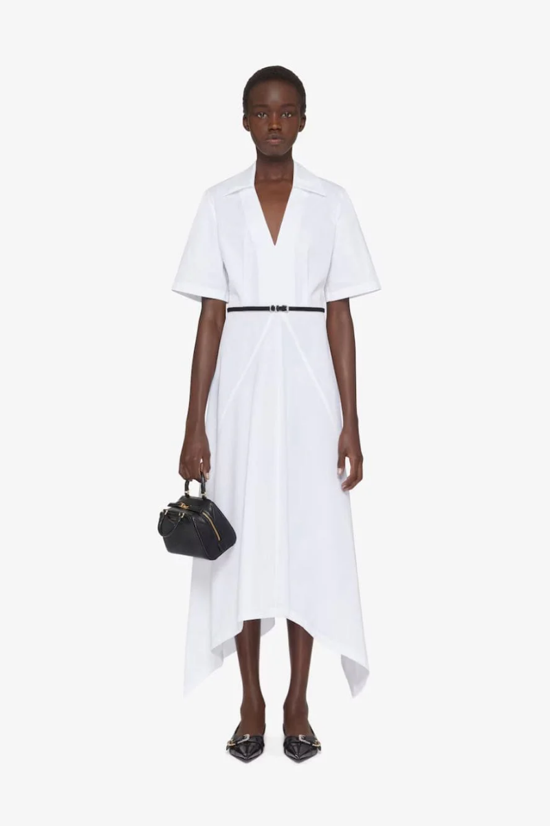 Givenchy Long Voyou Dress_White
