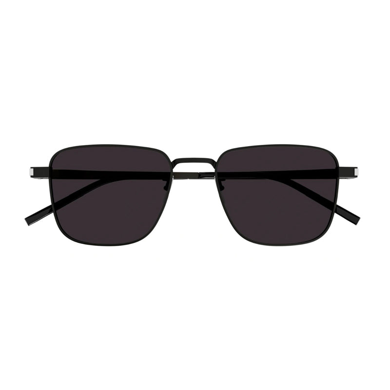 Saint Laurent Sunglasses Square Full Rim, Black Frame and Black Lens SL529001