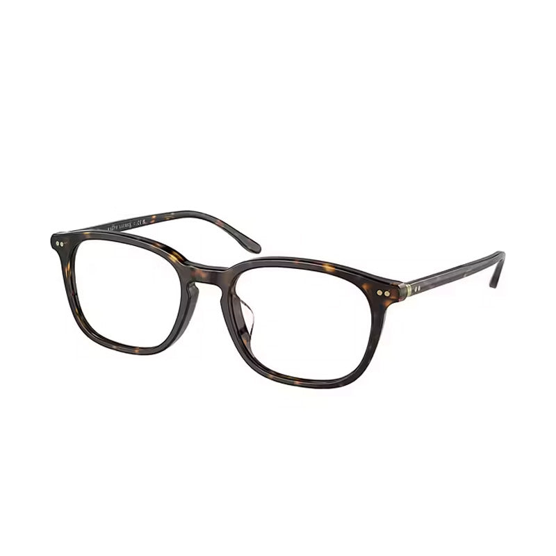 Polo Ralph Lauren Eyeglasses Rectangle Full Rim, Shiny Dark Havana Frame and Clear Demo Lenses Lens PH2266D5003