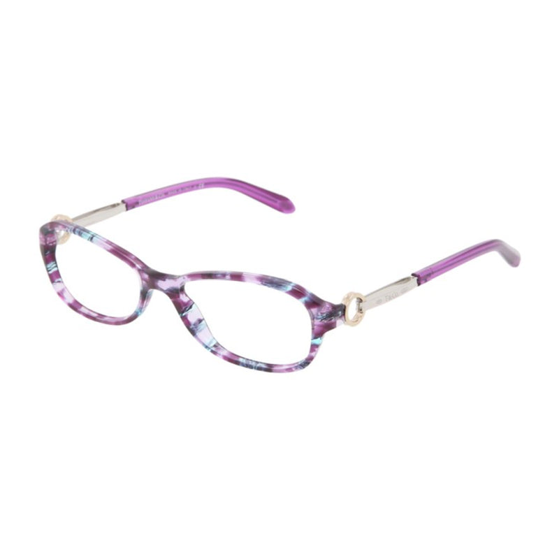 Tiffany & Co. Eyeglasses Rectangle Full Rim, Plum Havana Frame and Clear Demo Lens Lens TF20668132