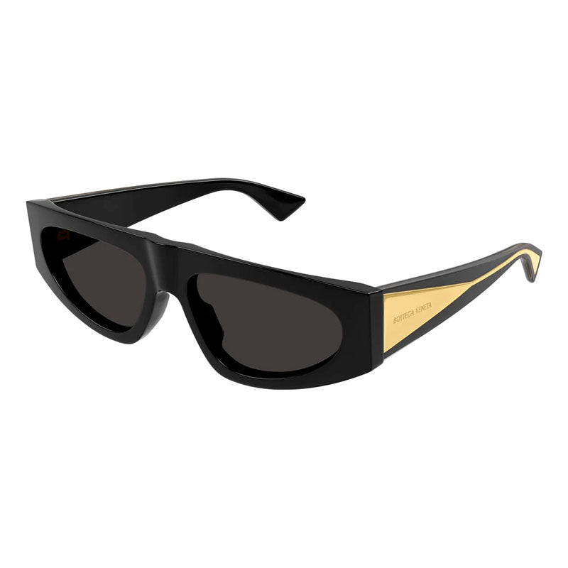 Bottega Veneta Sunglasses Cat Eye Full Rim, Black Frame and Grey Lens BV1277S001