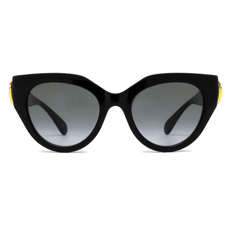 Gucci Sunglasses Cat Eye Full Rim, Black Frame and Grey Gradient Lens GG1408S001
