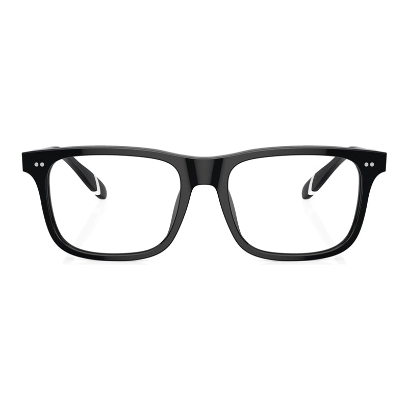 Polo Ralph Lauren Eyeglasses Rectangle Full Rim, Shiny Black Frame and Clear Demo Lenses Lens PH2270U5001