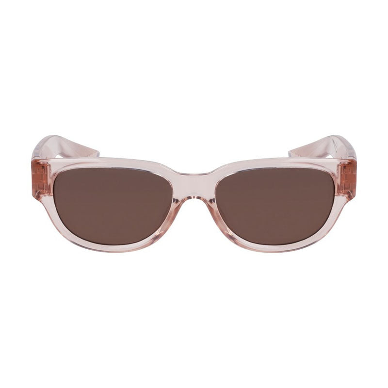 Nike Sunglasses Square Full Rim, Platinum Violet/Mauve Frame and Clear Demo Lens Lens VARIANTIIEV24019