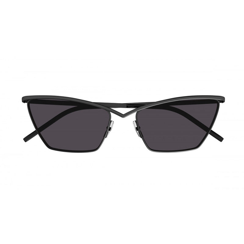Saint Laurent Sunglasses Cat Eye Full Rim, Black Frame and Black Lens SL637001