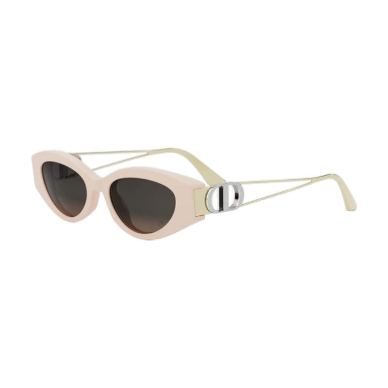 Dior Sunglasses Cat Eye Full Rim, Shiny Pink/Gold Frame and Brown Gradient Lens 30MONTAIGNEB6F43F0