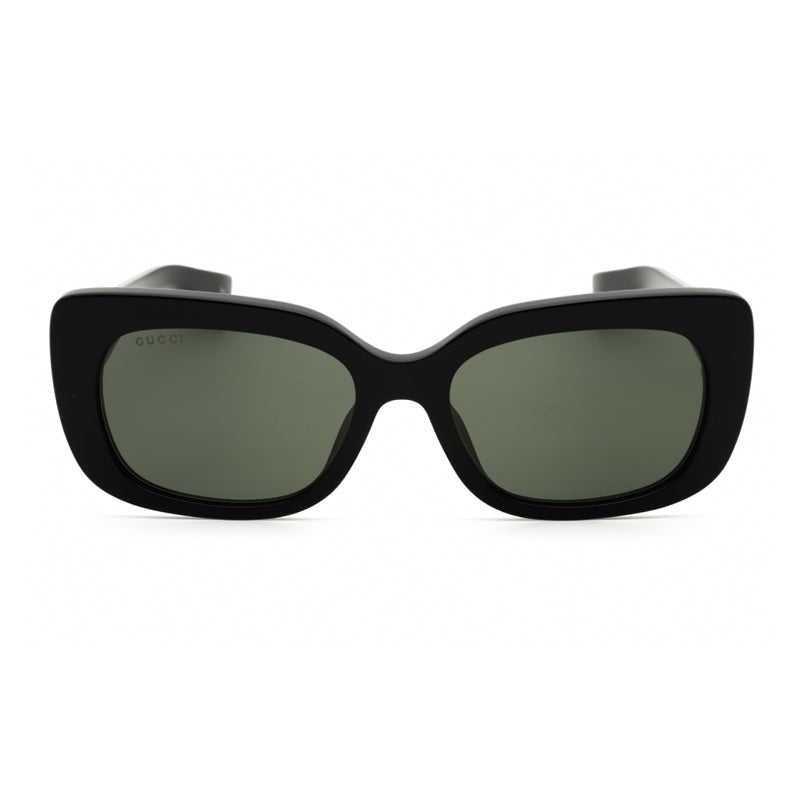 Gucci Sunglasses Rectangle Full Rim, Black Frame and Grey Lens GG1979SK001