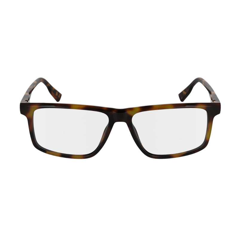 Lacoste Eyeglasses Rectangle Full Rim, Havana Frame and Clear Demo Lenses Lens L2959214