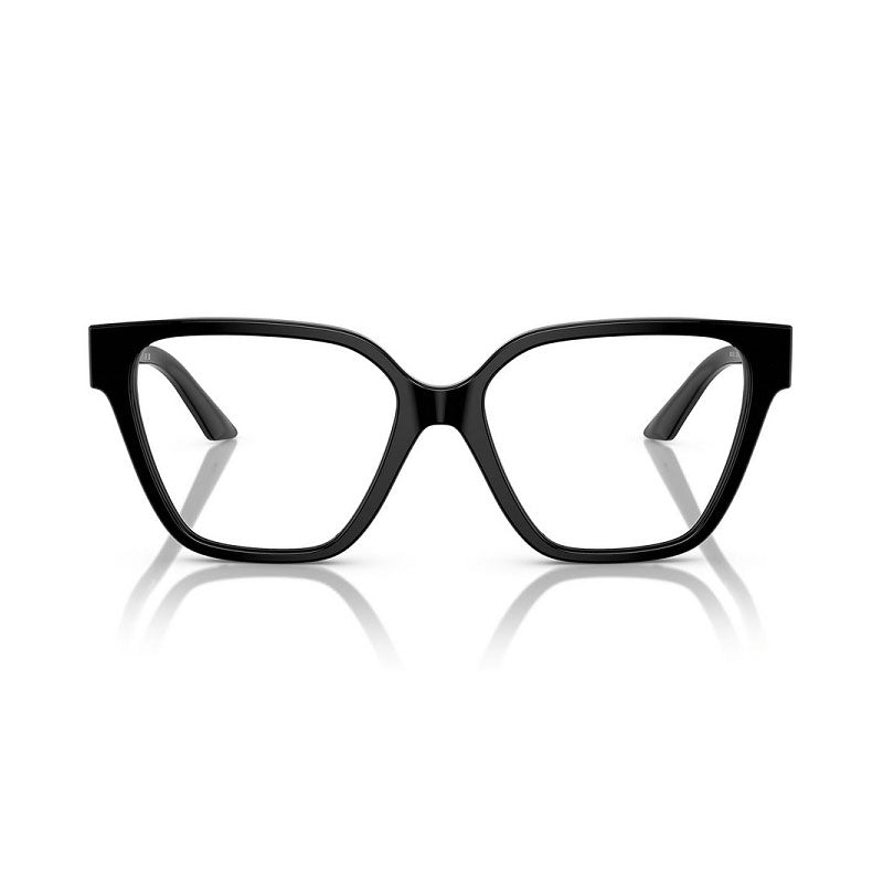 Versace Eyeglasses Geometric Full Rim, Black Frame and Clear Demo Lenses Lens VE3358BGB1