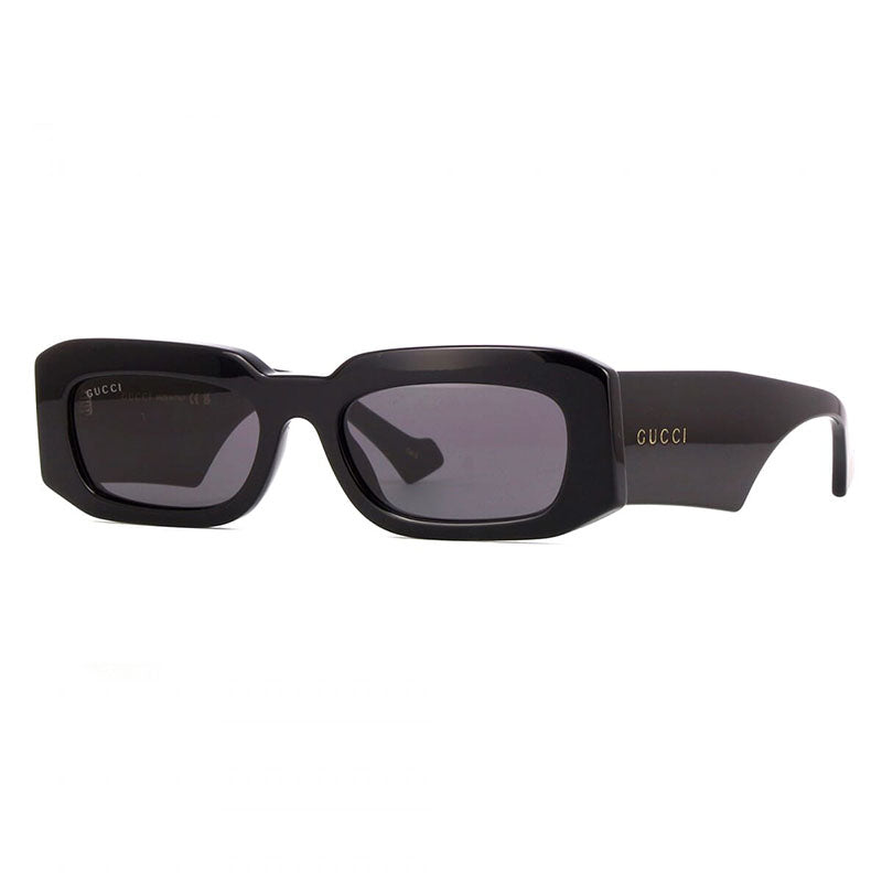 Gucci Sunglasses Square Full Rim, Black Frame and Grey Lens GG1426S001