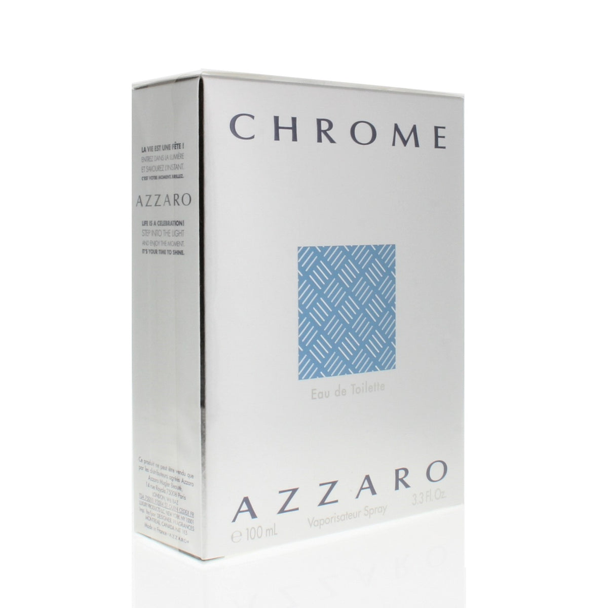 Azzaro Chrome Eau De Toilette For Men 3.3Oz/100Ml