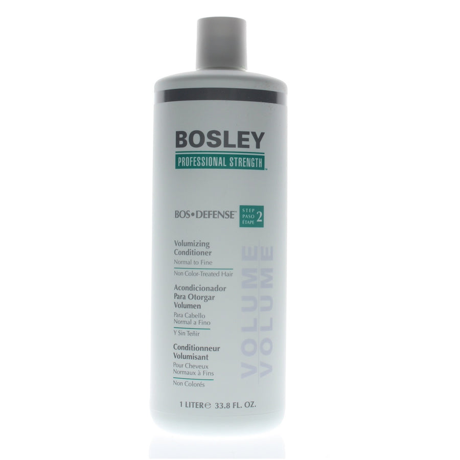 Bosley Defense Volume Conditioner Normal/Fine Non Color-Treated Hair 1 Liter/33.8Oz (Green)