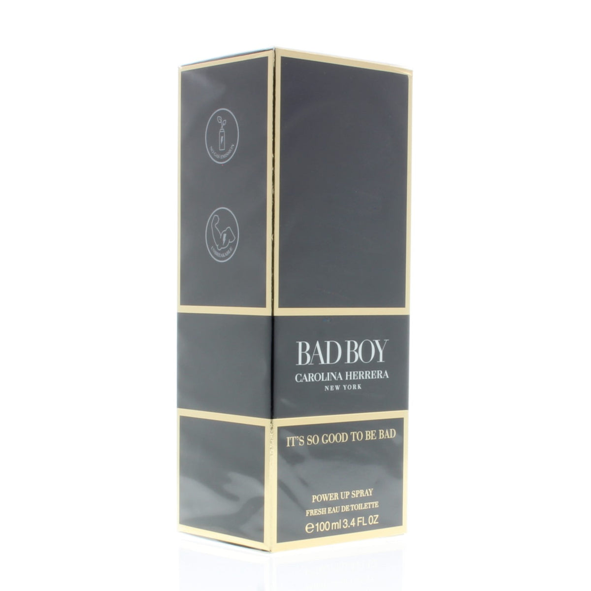 Carolina Herrera Bad Boy It'S So Good To Be Bad Power Up Spray Fresh Eau De Toilette For Men 3.4Oz/100Ml