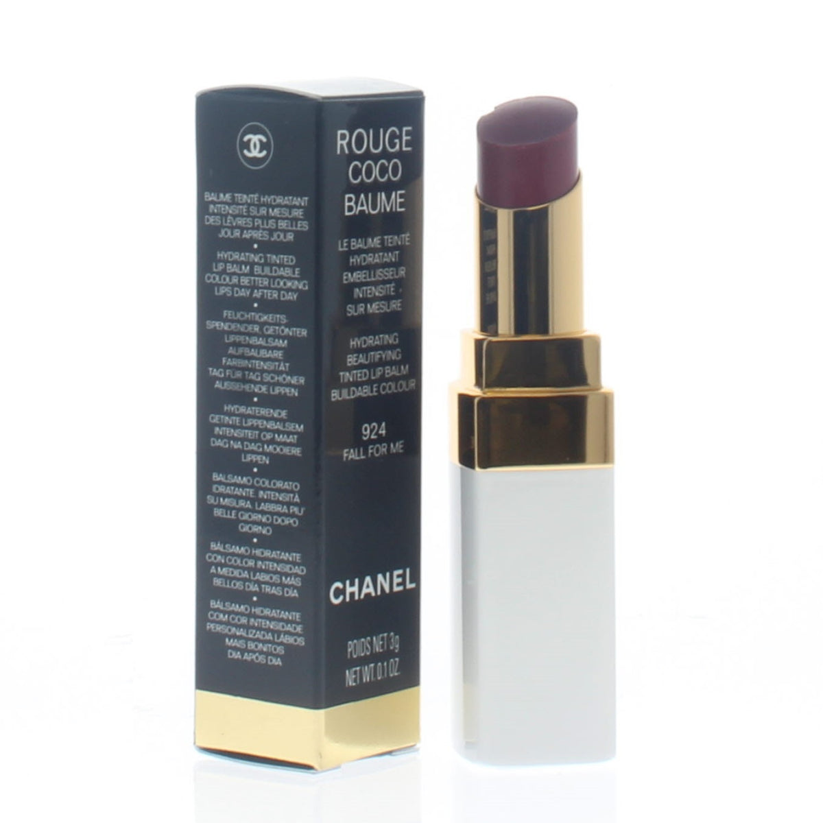 Chanel Ladies Rouge Coco Baume Hydrating Beautifying Tinted Lip Balm #924 Fall For Me 0.1Oz