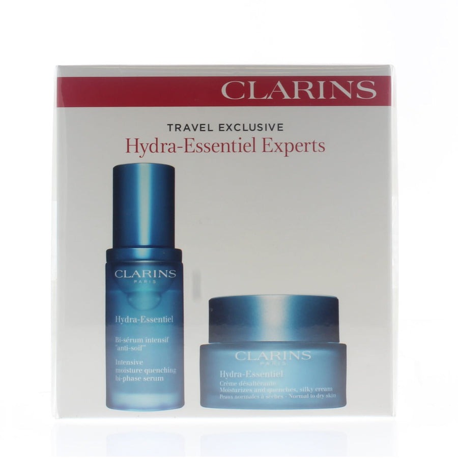 Clarins Hydra-Essential Experts Travel Duo (Creme 50Ml/1.7Oz, Bi-Serum 30Ml/1Oz)
