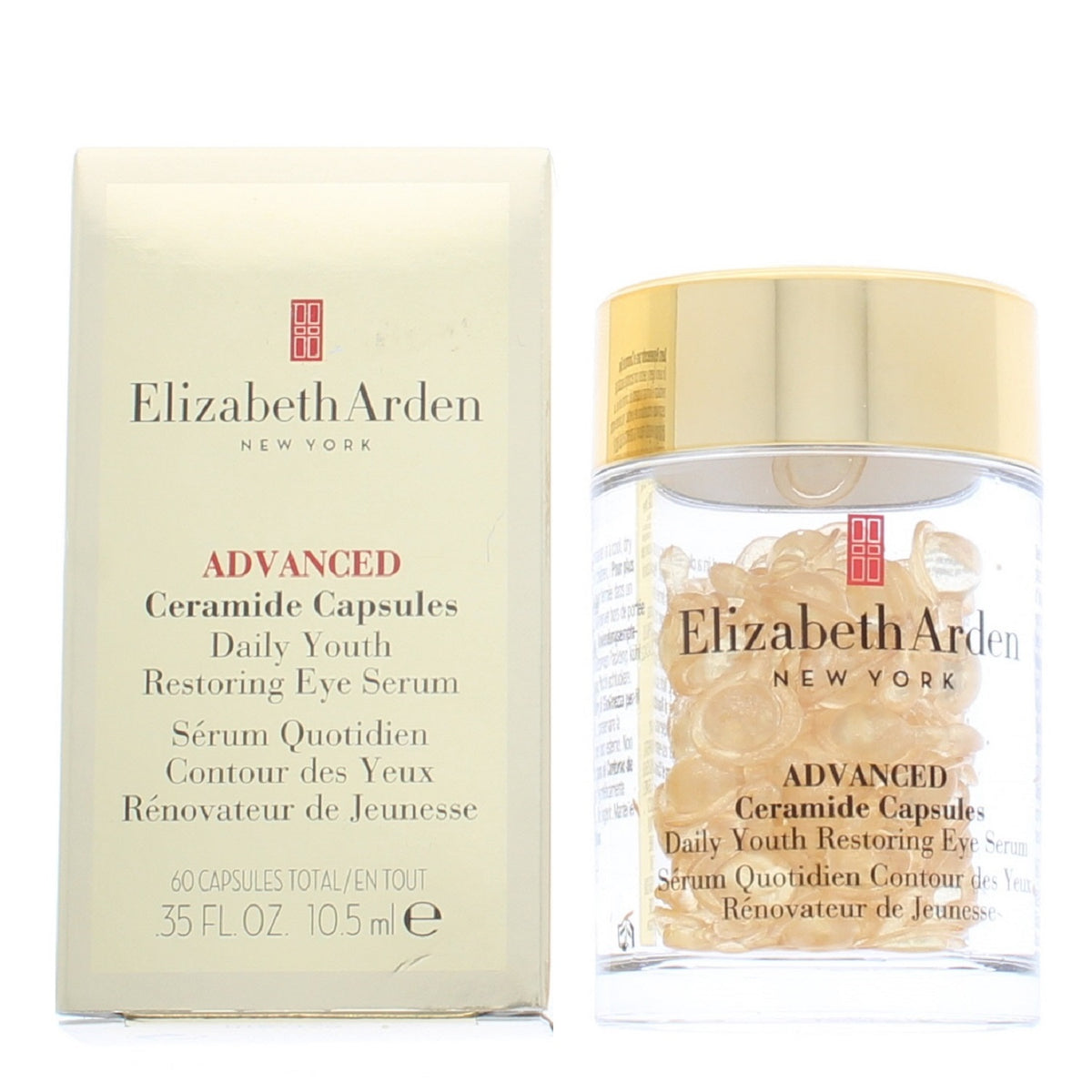 Elizabeth Arden Advanced Ceramide Capsules Daily Youth Restoring Eye Serum 60 Ct/0.35Oz/10.5Ml