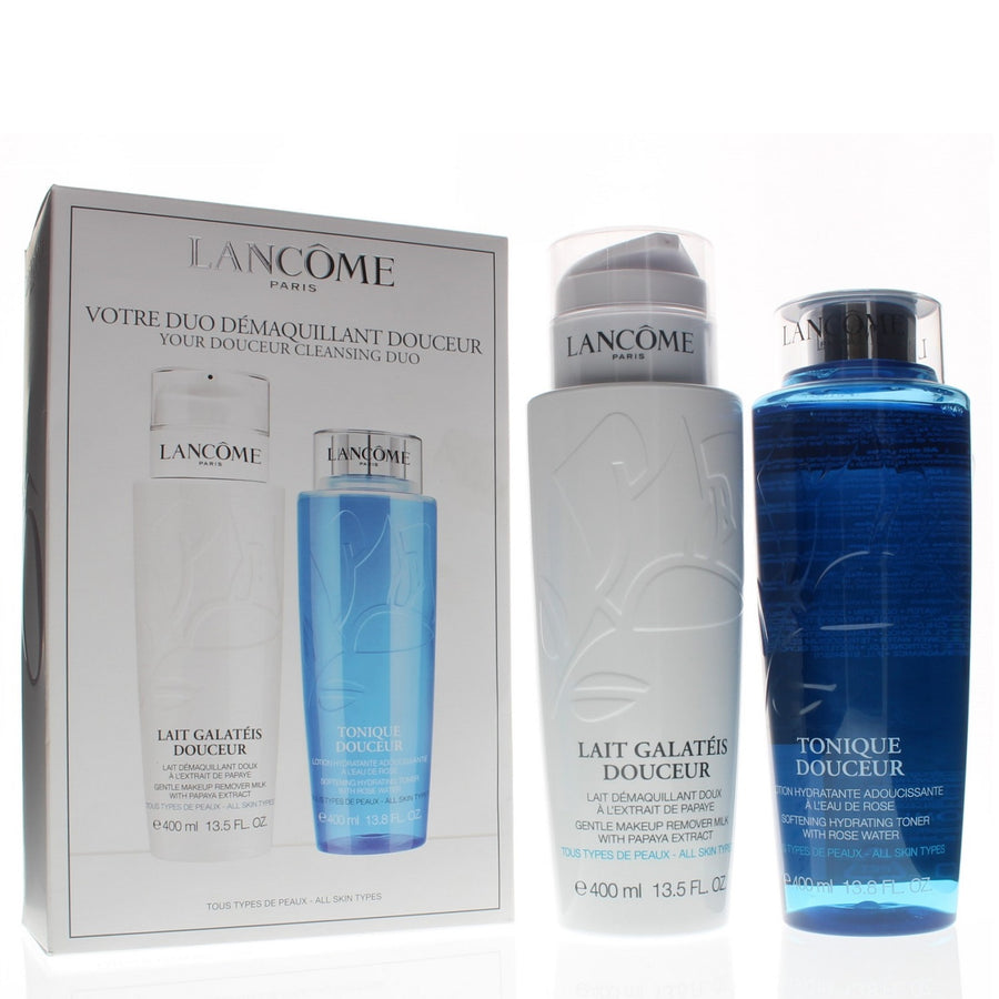 Lancome Your Douceur Cleansing Duo (Includes Gentle Makeup Remover Milk And Softeninh Hydrating Toner 400Ml/13.5Oz Each)
