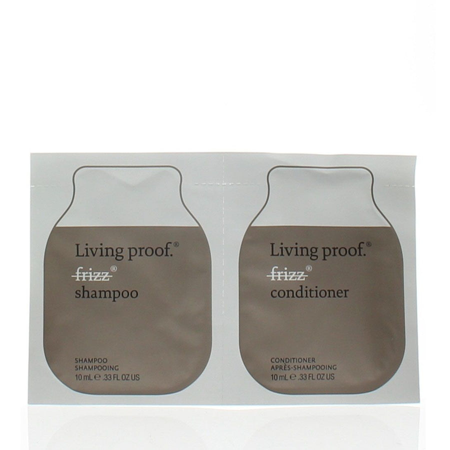 Living Proof No Frizz Shampoo Conditioner Duo Pouch 0.33Oz/10Ml