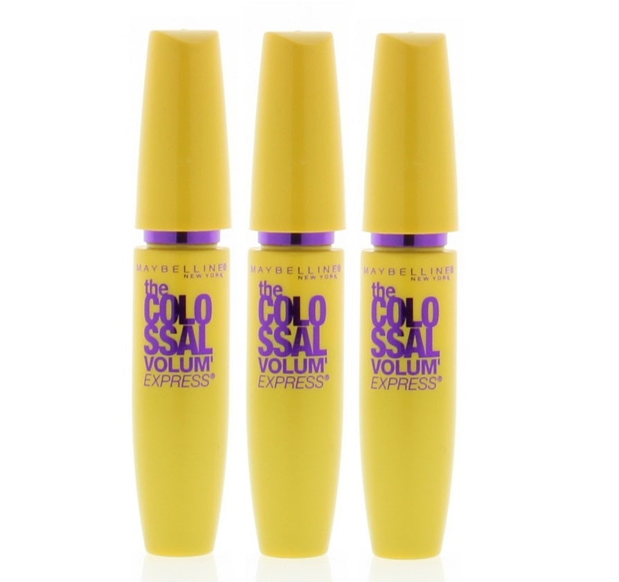 Maybelline Volum'Express The Colossal Mascara 231 Classic Black 0.31Oz/9.2Ml (3 Pack)
