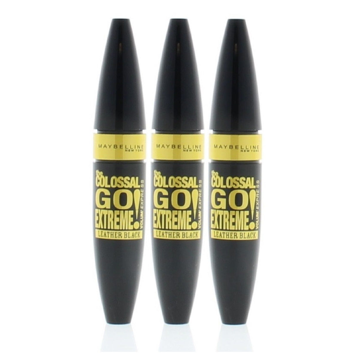 Maybelline Volum'Express The Colossal Go Extreme! Mascara Leather Black 9.5Ml (3 Pack)