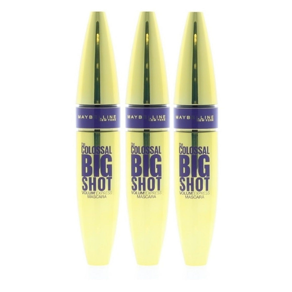 Maybelline Volum'Express The Colossal Big Shot Mascara Very Black 9.5Ml (3 Pack)